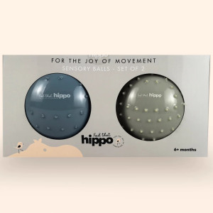 Balles sensorielles "Bleu Pétrole et Kaki" (15 cm) Find that Hippo