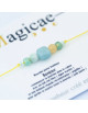 Bracelet porte-bonheur en pierres naturelles "BONJOUR"
