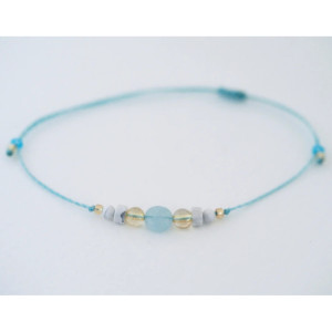 Bracelet porte-bonheur en pierres naturelles "JE T'AIME MAMAN" Magicae