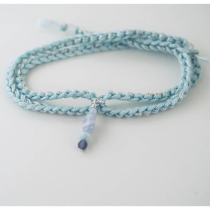 Bracelet porte-bonheur à nouer "CHILL & SHINE" Magicae