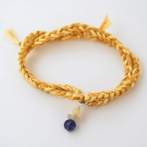 Bracelet porte-bonheur en pierres naturelles à nouer "LAZY DAY" Magicae