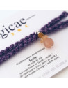 Bracelet porte-bonheur en pierres naturelles à nouer "SMILE"