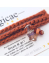 Bracelet porte-bonheur en pierres naturelles à nouer Edition Limitée "DREAM & GO"