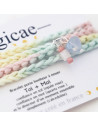 Bracelet porte-bonheur en pierres naturelles à nouer Edition Limitée "TOI +MOI"