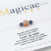 Bracelet porte-bonheur en pierres naturelles Glow up Your mind "LEVER DE SOLEIL"