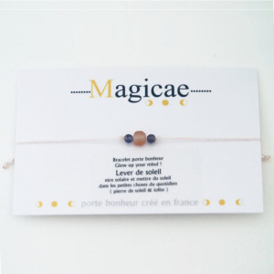 Bracelet porte-bonheur en pierres naturelles Glow up Your mind "LEVER DE SOLEIL"