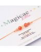 Bracelet porte-bonheur enfant en pierres naturelles "TROP LOL"