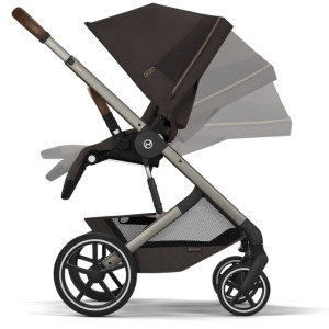  Pack Duo Poussette Cybex Balios S Lux 4 "Chocolate Brown" + Nacelle Pliable