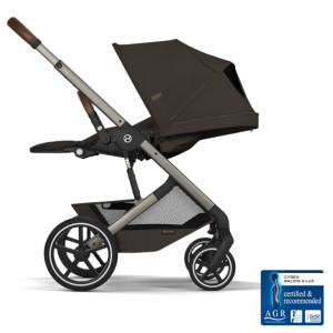  Pack Duo Poussette Cybex Balios S Lux 4 "Chocolate Brown" + Nacelle Pliable