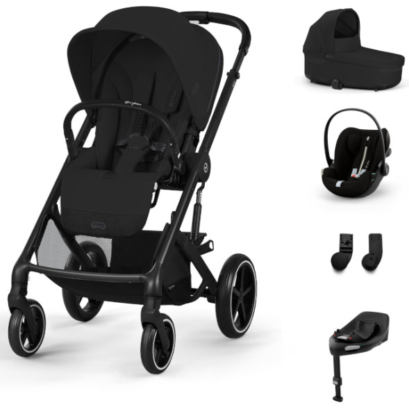 Pack XL Poussette Balios S Lux 4 "Moon Black" + Nacelle S Lux + Cloud G3 Plus + Base G3 + Adaptateurs