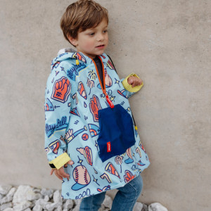 Poncho de pluie enfant "Baseball Game" Hello Hossy