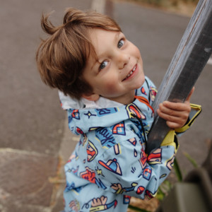 Poncho de pluie enfant "Baseball Game" Hello Hossy