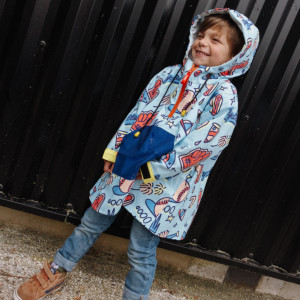 Poncho de pluie enfant "Baseball Game" Hello Hossy