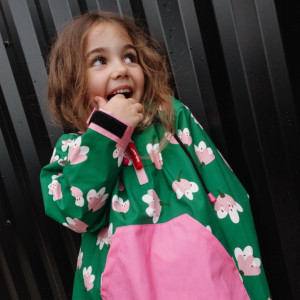 Poncho de pluie fille "Garden Joy " Hello Hossy
