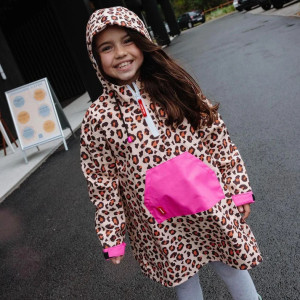 Poncho de pluie fille "Leopard 6" Hello Hossy