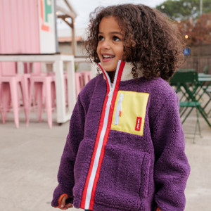 Veste polaire enfant fille "Prune" Hello Hossy