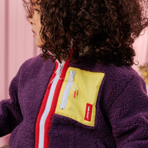 Veste polaire enfant fille "Prune" Hello Hossy