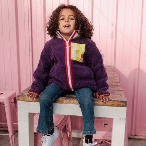 Veste polaire enfant fille "Prune" Hello Hossy