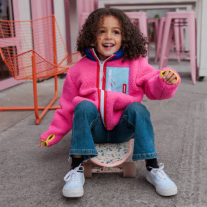 Veste polaire enfant Fille "Fushia" Hello Hossy