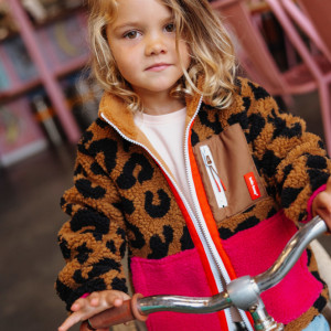 Veste polaire fille enfant "Leopard" Hello Hossy
