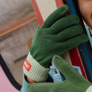 Gants bébé en coton bio Handy "Mossy" (1/3 ans) Hello Hossy