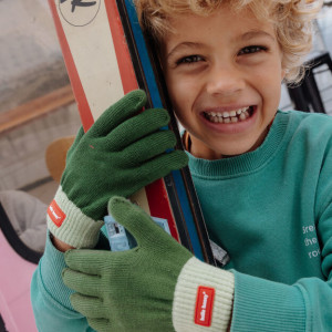 Gants bébé en coton bio Handy "Mossy" (1/3 ans) Hello Hossy