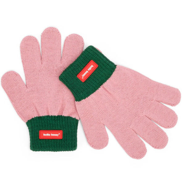 Gants bébé en coton bio Handy "Rosy"
