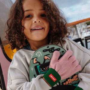 Gants bébé en coton bio Handy "Rosy" (1/3 ans) Hello Hossy