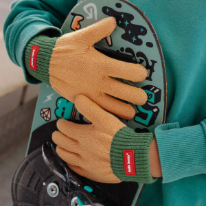 Gants enfant (4/6 ans) en coton bio Handy "Outback" Hello Hossy