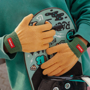 Gants enfant (4/6 ans) en coton bio Handy "Outback" Hello Hossy