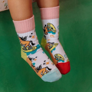 Pack Chaussettes enfant (2-3 ans) en coton bio "Unicorn" Hello Hossy