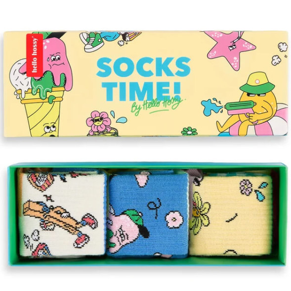 Pack Chaussettes enfant (4-6 ans) en coton bio "Summer Quad"