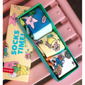 Pack Chaussettes enfant (4-6 ans) en coton bio "Summer Quad" Hello Hossy