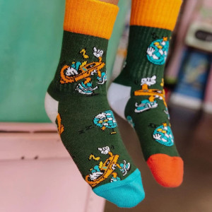Pack Chaussettes enfant (4-6 ans) en coton bio "Happy Beats" Hello Hossy