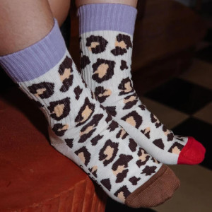 Pack Chaussettes enfant (7-9 ans) en coton bio "Leopard" Hello Hossy