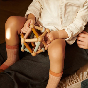 Balle de préhension en bois Annemette "Mustard Mix" Liewood