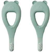 Brosses à dents bébé en silicone Janelle "Peppermint" (x2)