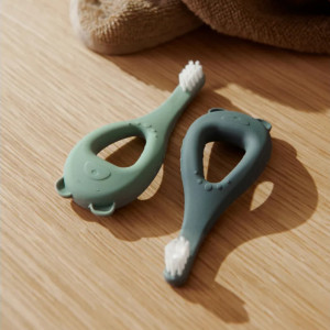 Brosses à dents bébé en silicone Janelle "Peppermint" (x2) Liewood