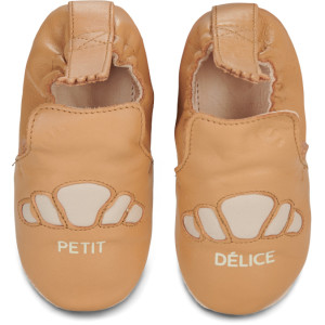 Chaussons bébé en cuir My Blublu "Croissant" Easy Peasy