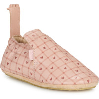 Chaussons bébé en cuir My Blublu "Nappe Coeurs" Easy Peasy