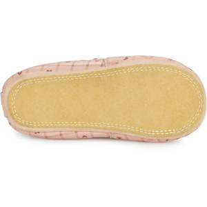 Chaussons bébé en cuir My Blublu "Nappe Coeurs" Easy Peasy