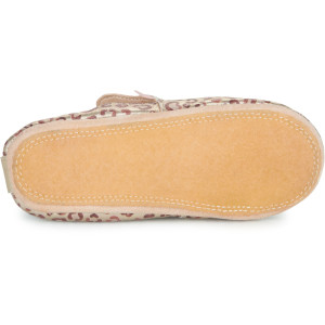 Chaussons bébé en cuir My Blublu "Winter Leopard' Easy Peasy