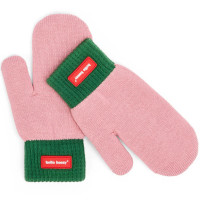 Moufles enfant en coton bio Hotty "Rosy" (3/4 ans )