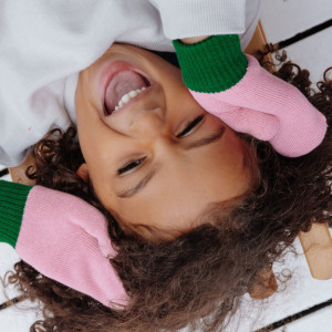 Moufles enfant en coton bio Hotty "Rosy" (3/4 ans ) Hello Hossy