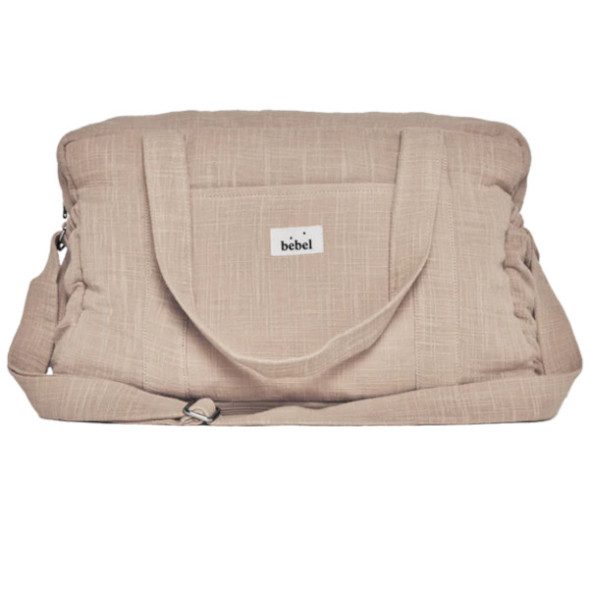 Sac à langer 24/48H en gaze de coton "Beige"