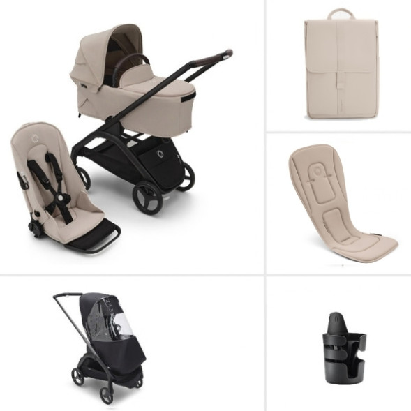  Poussette Bugaboo Dragonfly Plus 2-en-1 Eté "Desert Taupe" (2026)