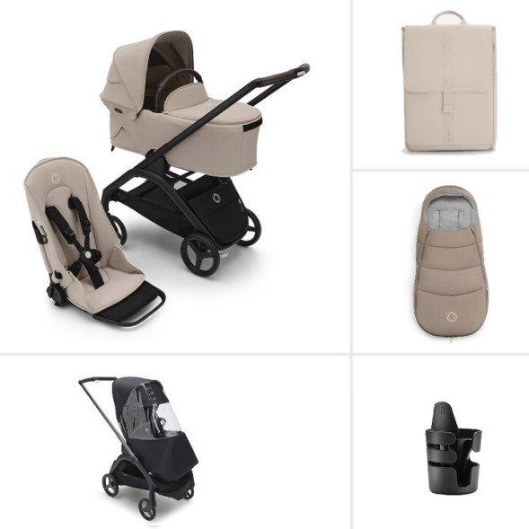  Poussette Bugaboo Dragonfly Plus 2-en-1 Hiver "Desert Taupe" (2026)