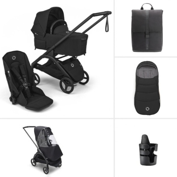  Poussette Bugaboo Dragonfly Plus 2-en-1 Hiver "Heritage Black" (2026)