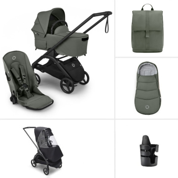  Poussette Bugaboo Dragonfly Plus 2-en-1 Hiver "Forest Green" (2026)