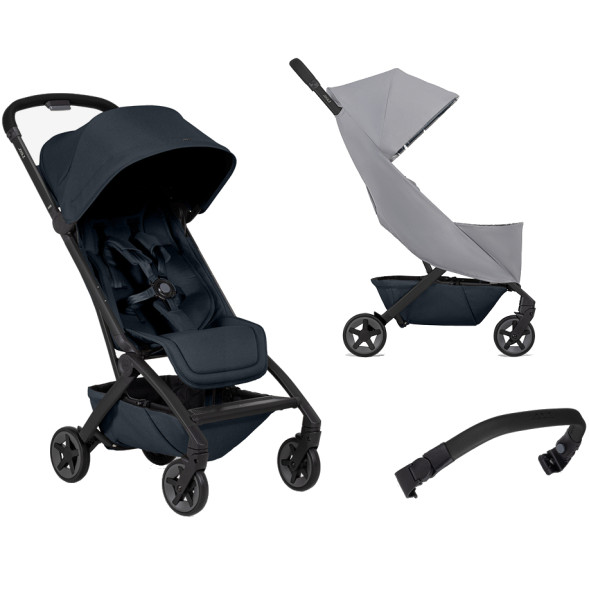  Poussette Joolz Aer2 "Dark Navy Blue" + Arceau de maintien + Habillage Pluie